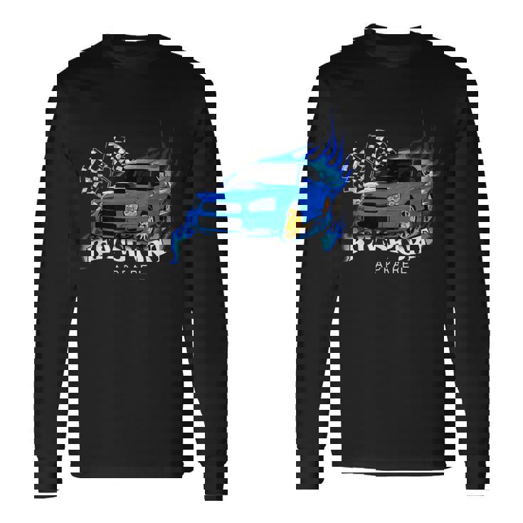 ブルー WrxSti 長袖Tシャツ