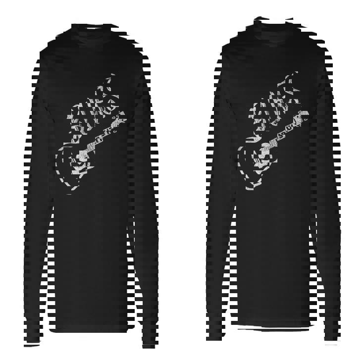 ブルースミュージックギターブルースイズトゥルースヴィンテージ 長袖Tシャツ
