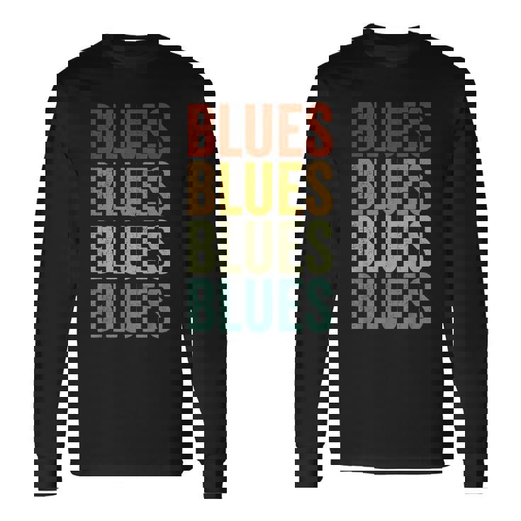 ブルースミュージックブルースマン 長袖Tシャツ