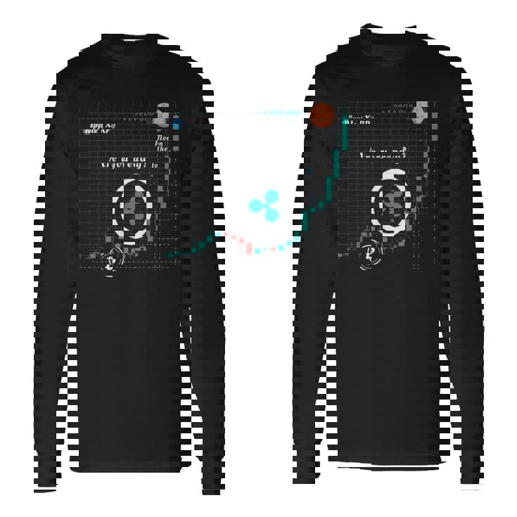 ブロックチェーン 暗号通貨コイン リップル クリプト Xrp ギフト 長袖Tシャツ