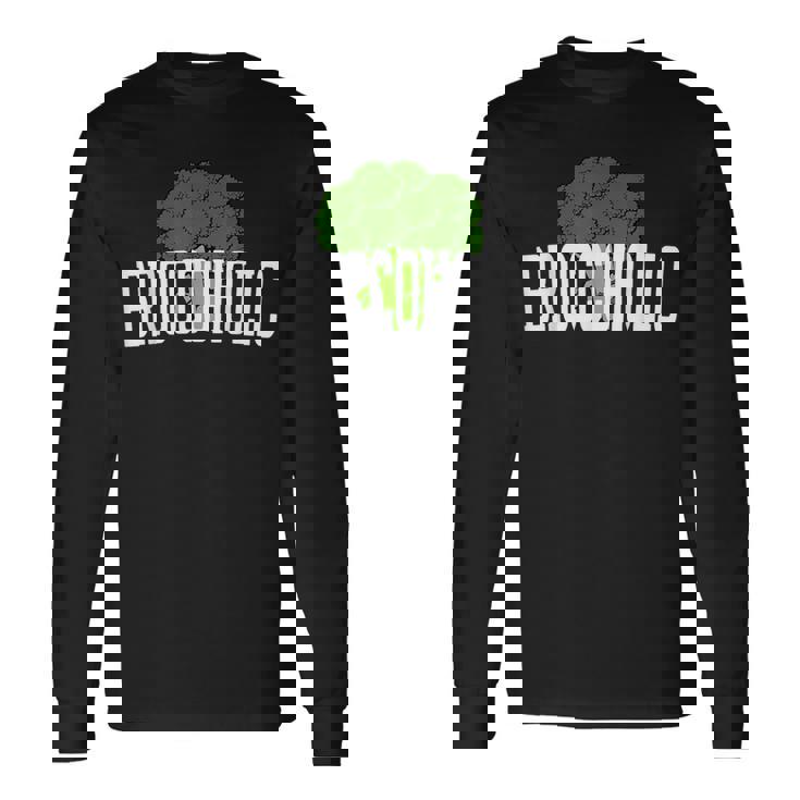 ブロッコホリック ブロッコリー中毒 恋人 野菜 おもしろ ビーガン Broccoholic 長袖Tシャツ