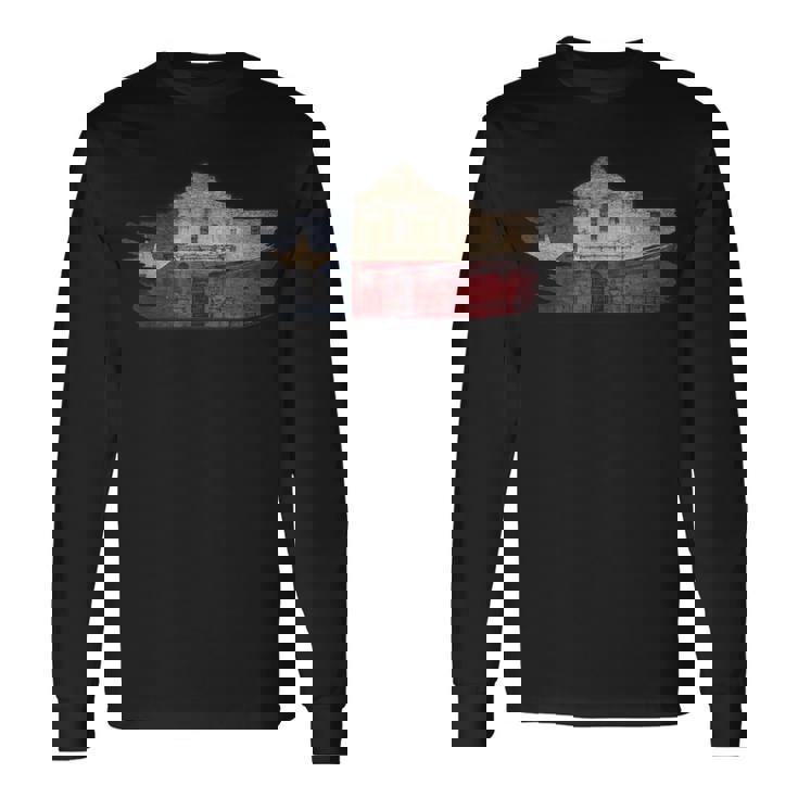 プラウドテキサスフラッグヴィンテージアラモ 長袖Tシャツ