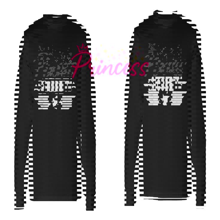 プリンセスセキュリティ面白いグラフィックハロウィーン 長袖Tシャツ