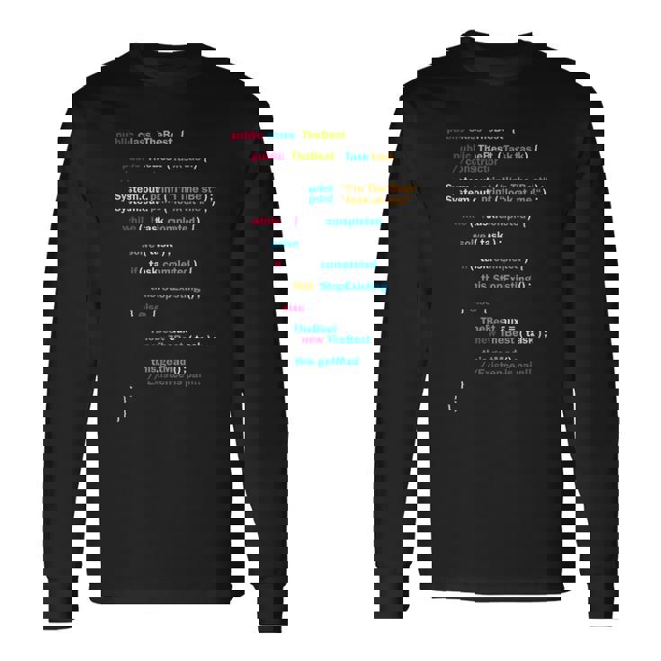 プログラムコード The Best 長袖Tシャツ