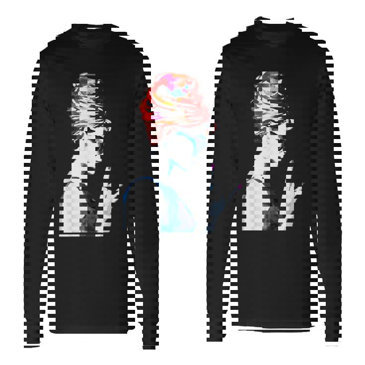 ヘップバーン ヴィンテージ ハリウッド ロックンロール 長袖Tシャツ