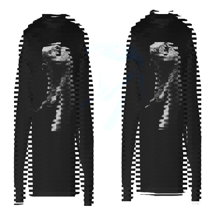 ヘビ 爬虫類 コブラ バイパー 蛇 爬虫類 生物学 ギフト 長袖Tシャツ