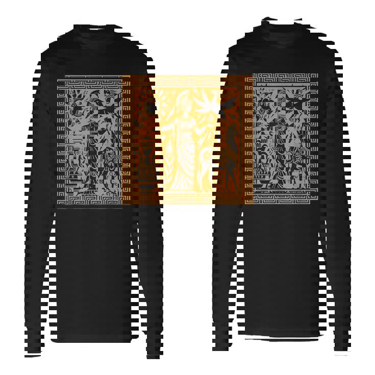 ヘラ 女神 ギリシャ神話 歴史 芸術 古代神話 長袖Tシャツ