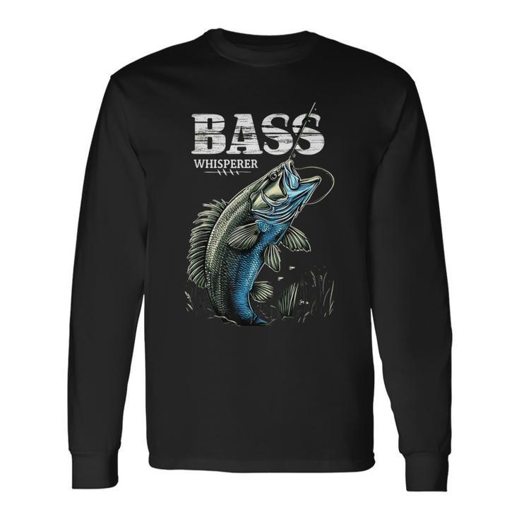 ベイトキャスター フィッシャーマン バスのささやき ブラックバス釣り 長袖Tシャツ
