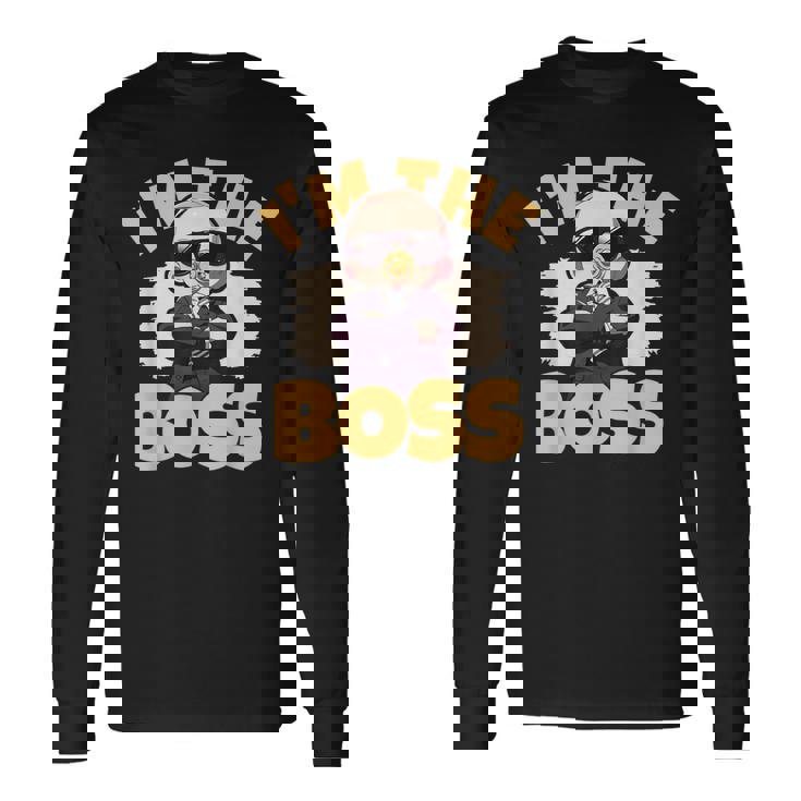 ベイビー・ボス「アイム・ザ・ボス」ライク・ア・ボス・キッズ 長袖Tシャツ