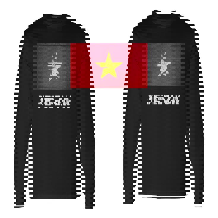 ベトナム国旗tシャツ 長袖Tシャツ