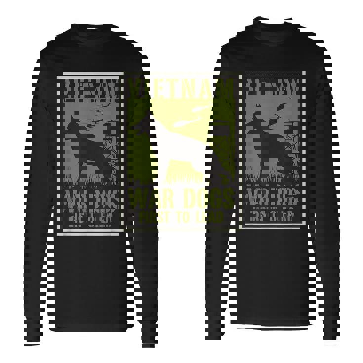 ベトナム戦争犬 長袖Tシャツ