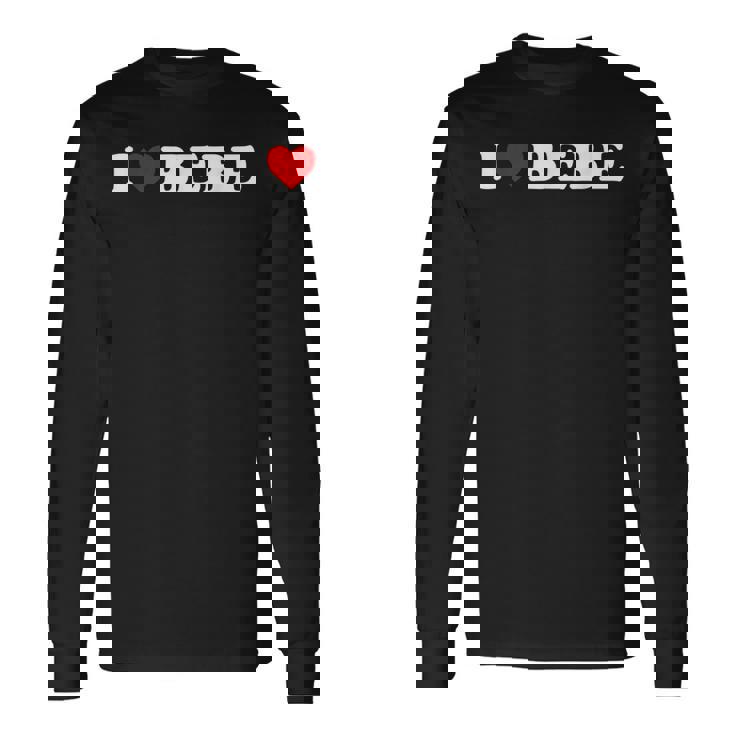 ベベ大好き 長袖Tシャツ