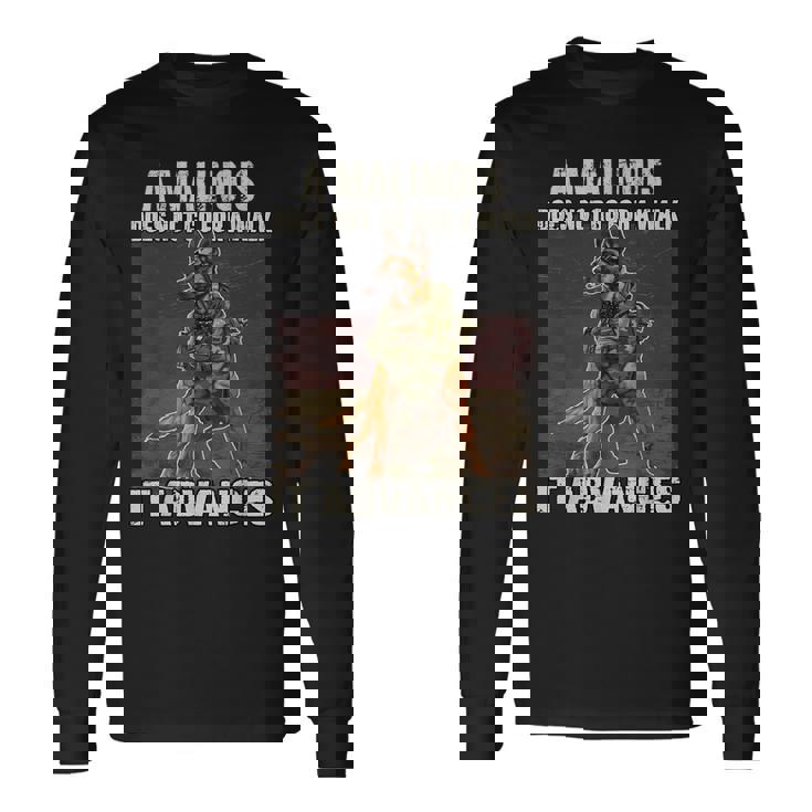 ベルジアン・シェパード・ドッグt（愛人と主人のマリノア用） 長袖Tシャツ ギフトのアイデア