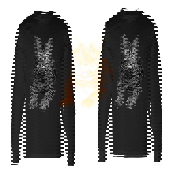 ベンガル猫 長袖Tシャツ