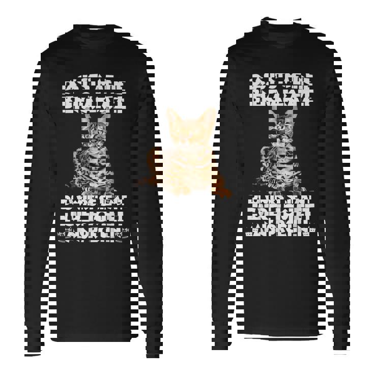 ベンガル猫t 長袖Tシャツ