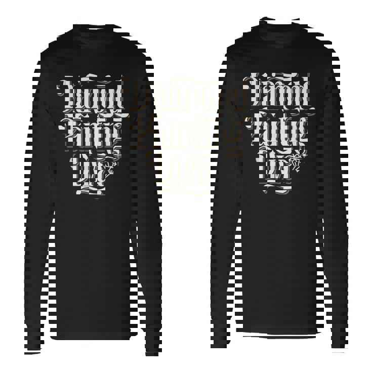 ペインティング ダイヤモンド 絵画 アート 長袖Tシャツ