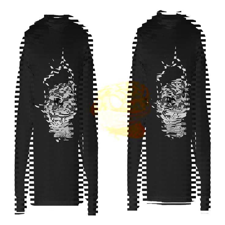 ペット ヒョウ ヤモリギフト I Love My 長袖Tシャツ