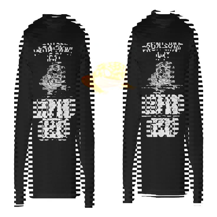 ペットヒョウモントカゲモドキギフト-私は私のヒョウモントカゲモドキが大好きです 長袖Tシャツ