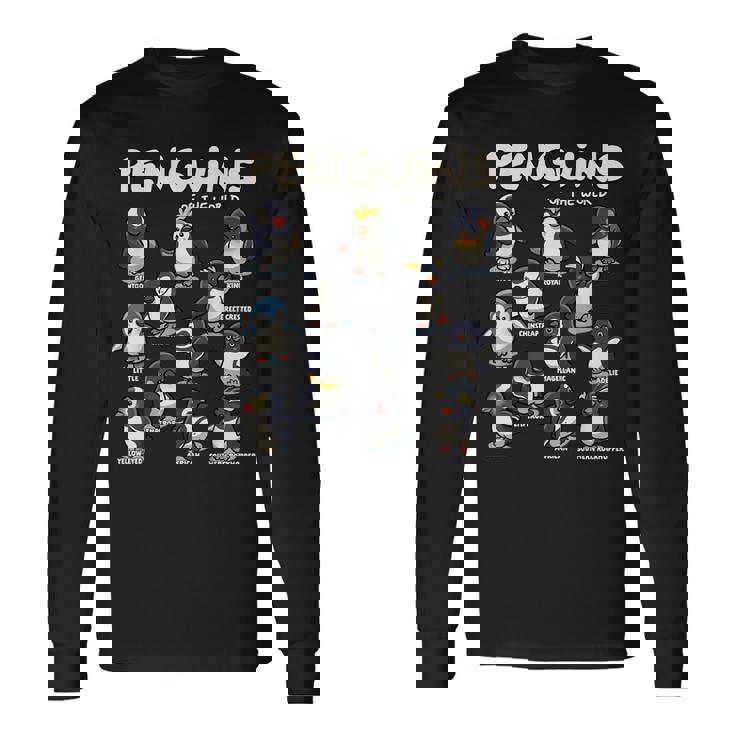 ペンギン ペンギン 世界の動物たち ペンギン愛好家 長袖Tシャツ