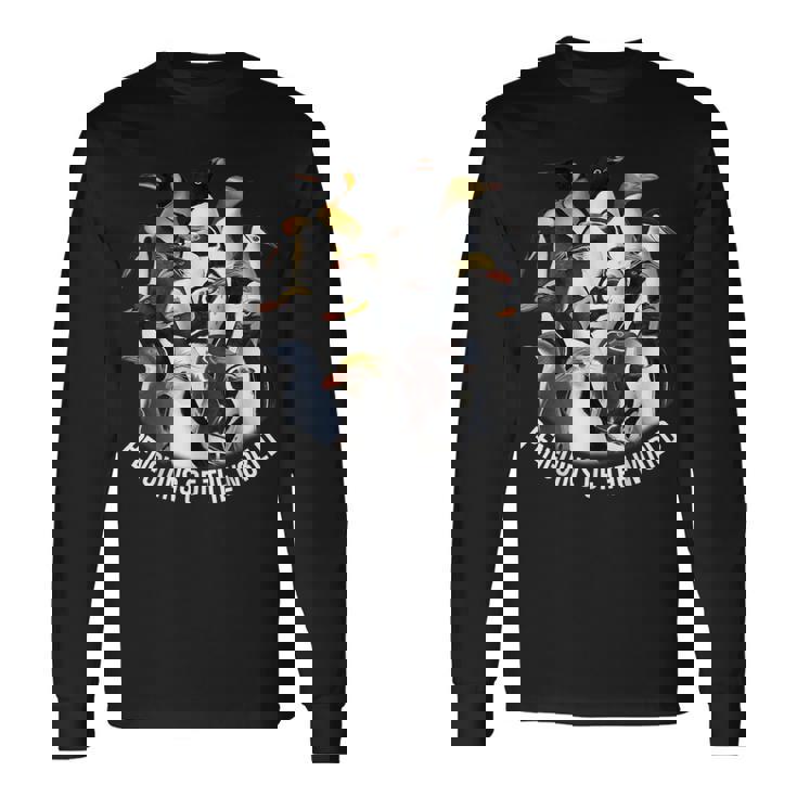 ペンギンアート 世界のペンギン ギフト 長袖Tシャツ