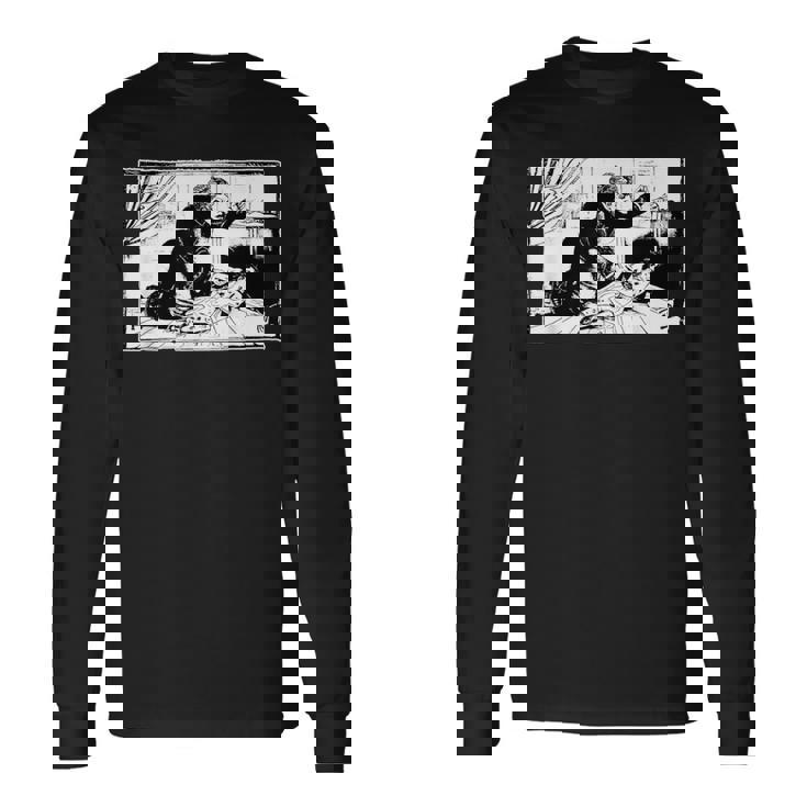 ホセ・グアダルーペ・ポサダ作 ラ・ベハラノの犯罪 1913 長袖Tシャツ