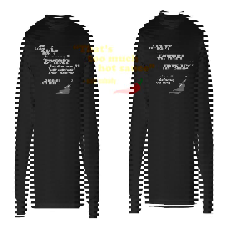 ホット&スパイシーフード ハバネロ チリ&ファニー ペッパーソース 長袖Tシャツ