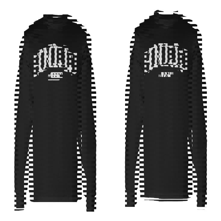 ホノルル ハワイ大学 大学 スタイル 長袖Tシャツ