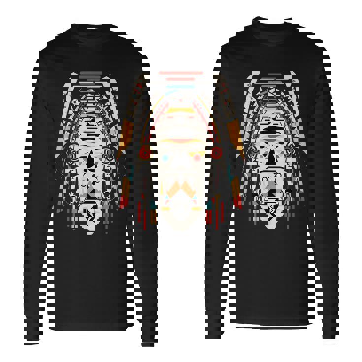 ホピ族アート シャーマン ネイティブ南西アメリカ インディアン スタイル 長袖Tシャツ ギフトのアイデア