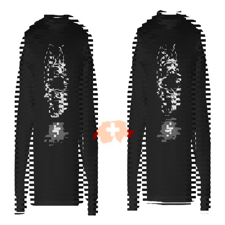 ホワイトスイスシェパード 長袖Tシャツ