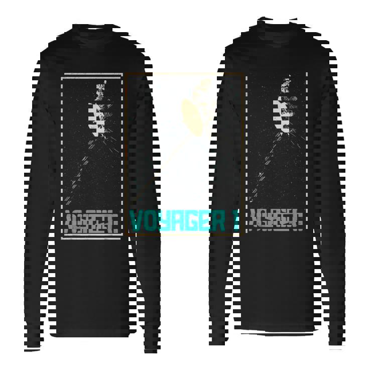 ボイジャー1星間宇宙探査機 太陽系天文学 長袖Tシャツ