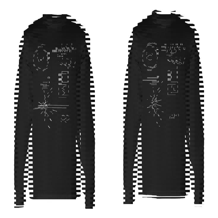 ボイジャーゴールデンレコード Nasa 長袖Tシャツ