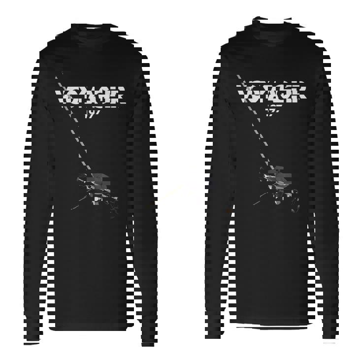 ボイジャー宇宙船探査機 1977 長袖Tシャツ