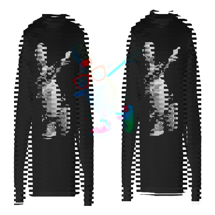 ボウリングピン ダビングサングラス ボウラープレイヤー キッズ メンズ レディース 長袖Tシャツ ギフトのアイデア