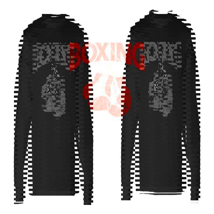 ボクシンググローブ ヴィンテージ ボクシング 長袖Tシャツ