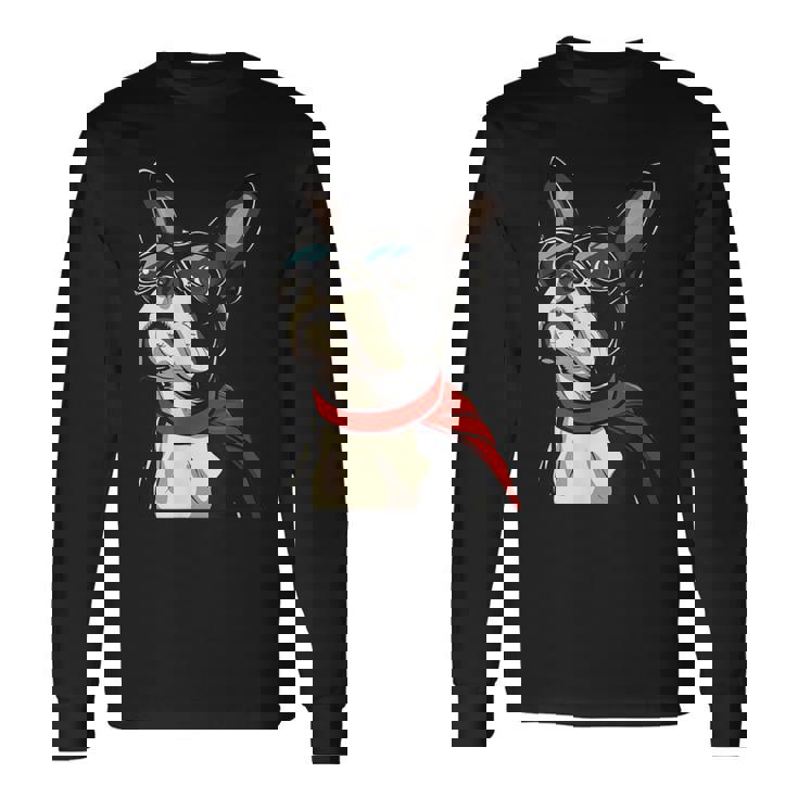 ボストンテリア犬 ボストンテリア 長袖Tシャツ