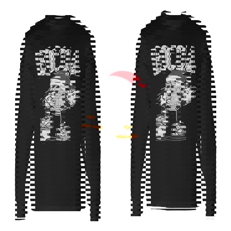 ボッチャ ボッチャボール クリスマスハット ボッチャボール ジャック付き 長袖Tシャツ