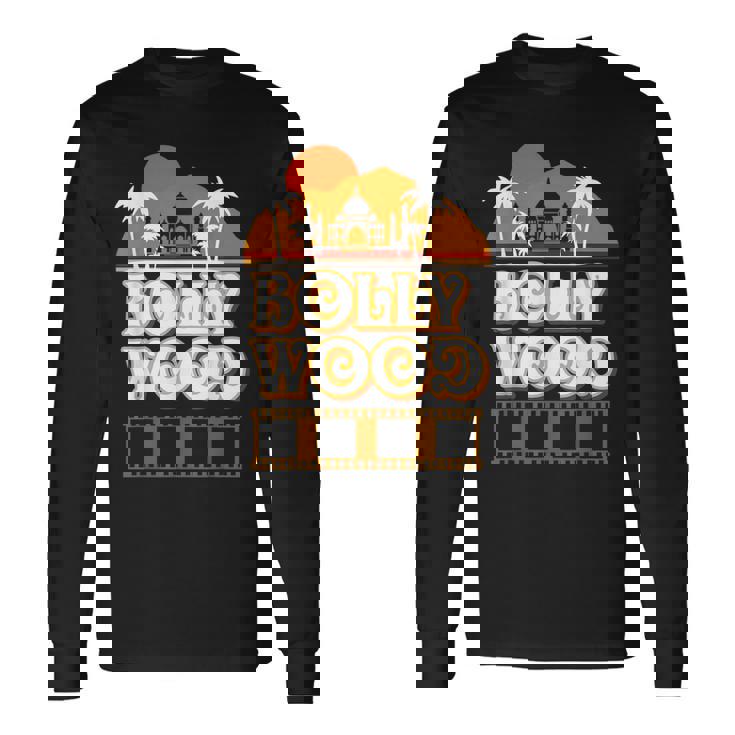 ボリウッド 映画愛好家 ヒンディーシネマ ヴィンテージ インド70年代インド 長袖Tシャツ