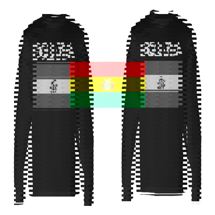 ボリビア ボリビア国旗 長袖Tシャツ