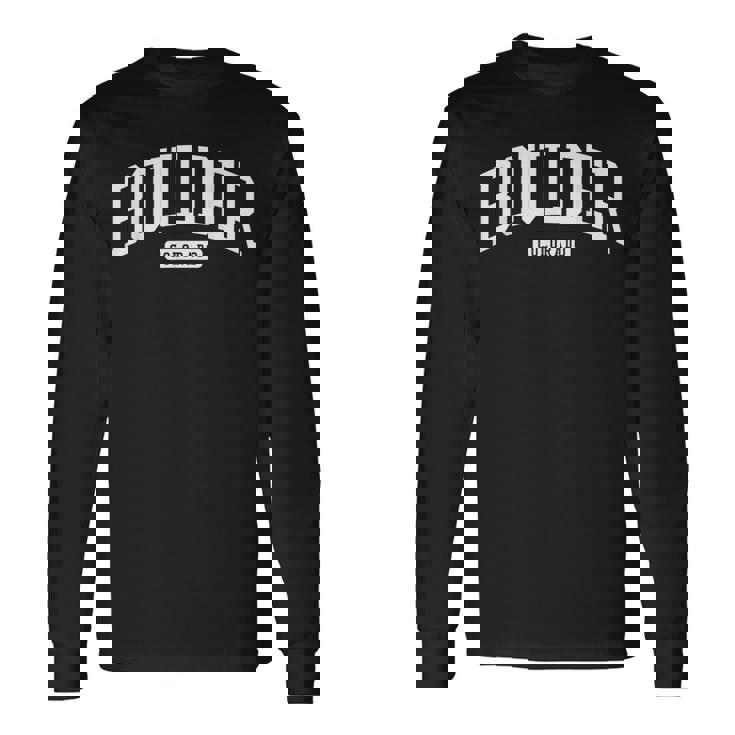 ボルダー コロラド Co カレッジ ユニバーシティスタイル 長袖Tシャツ