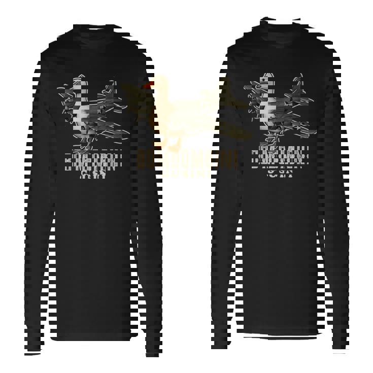 ボンボンビーニ グジーニ イタリアンブレイン 動物 ミーム 長袖Tシャツ