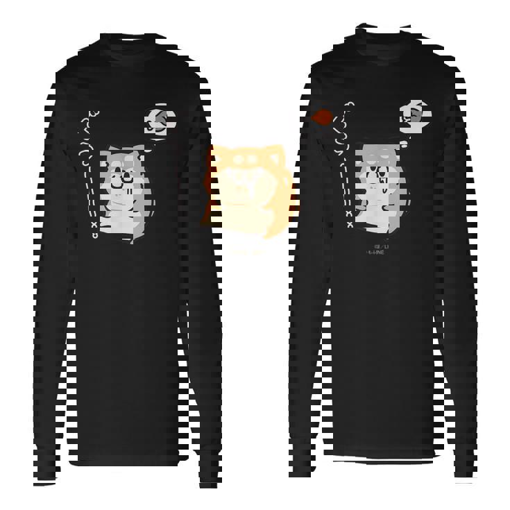 ボンレス犬とボンレス猫 はらぺこ ボンレス犬 長袖Tシャツ