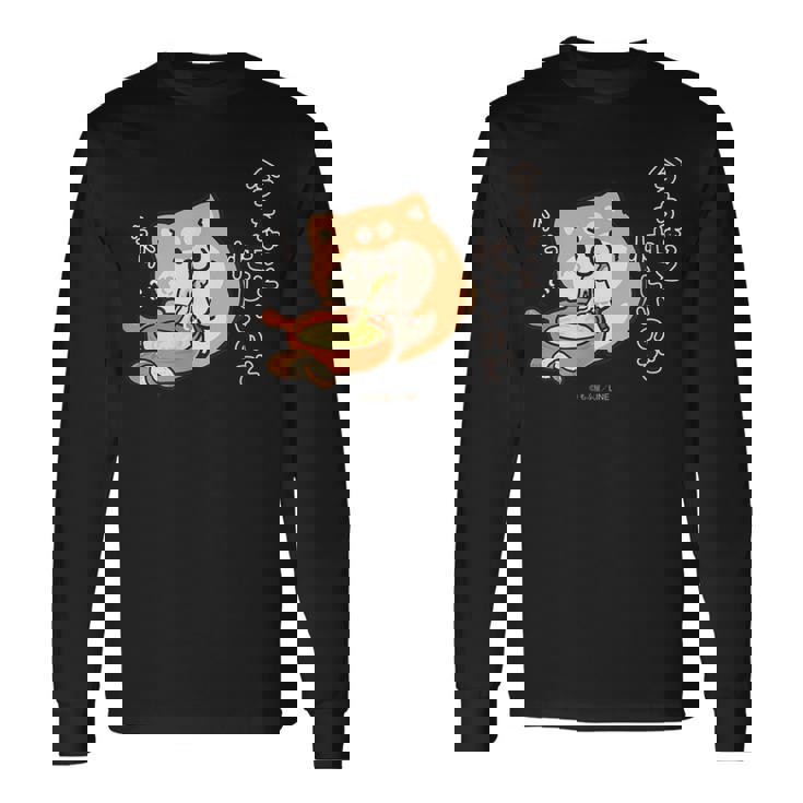 ボンレス犬とボンレス猫 ハフハフ ボンレス犬 長袖Tシャツ ギフトのアイデア