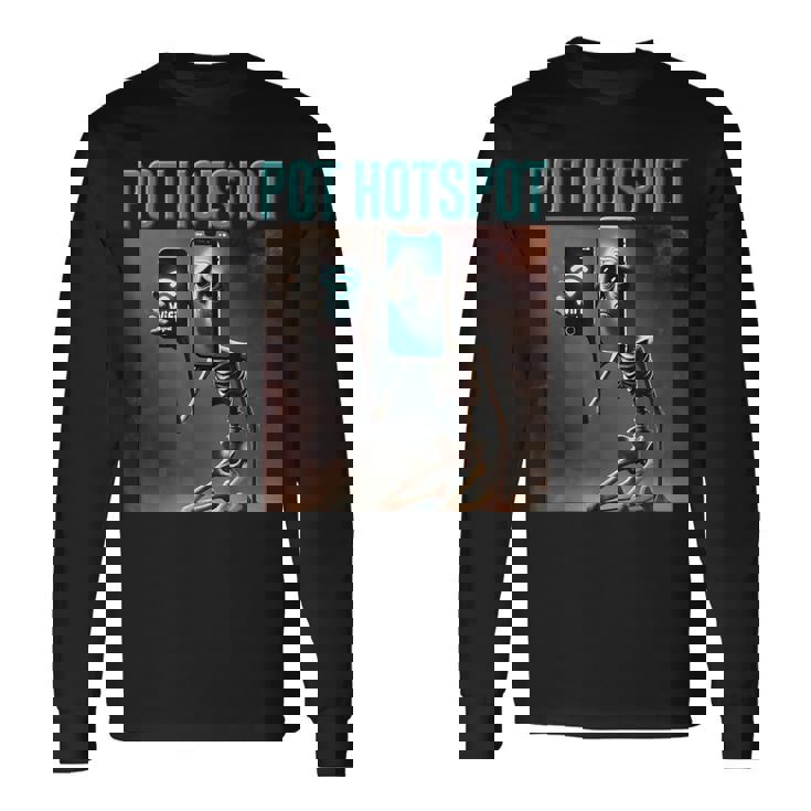 ポット ホットスポット スケルトン Ai モンスター イタリアン ブレイン ロート キッズ 男の子 長袖Tシャツ