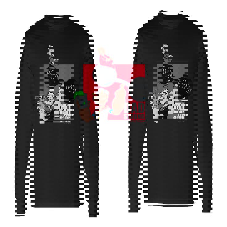 ポパイ「お父さんストロング」父の日 お父さんへのギフト 長袖Tシャツ