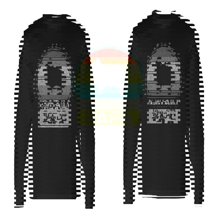 ポメラニアン・パパ 父の日 ポム 長袖Tシャツ