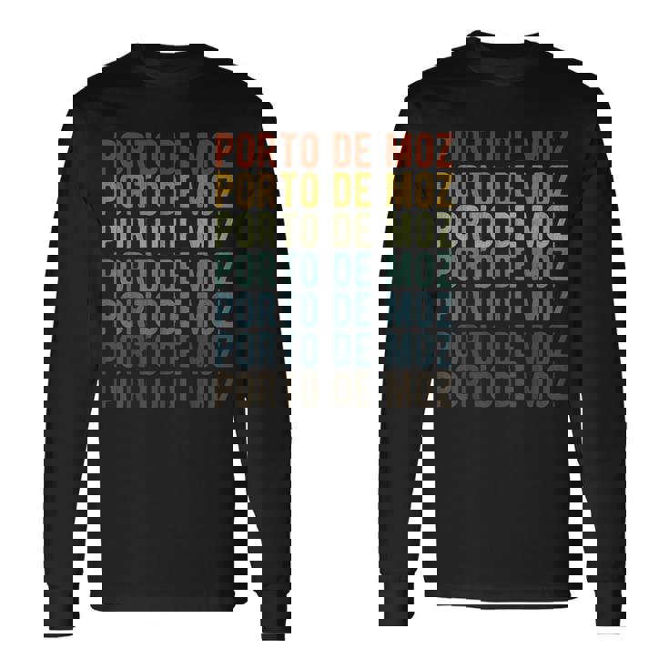 ポルト・デ・モズ シティ ブラジル レトロ 長袖Tシャツ