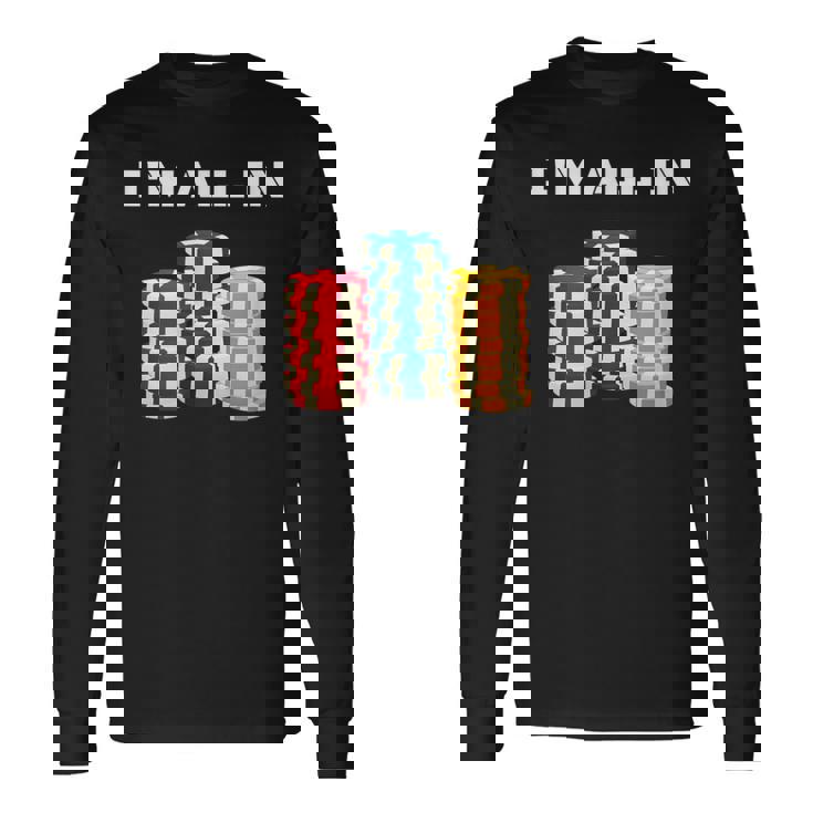 ポーカープレイヤー I'm All In カード カジノ 恋人 ギフト ギャンブル 長袖Tシャツ