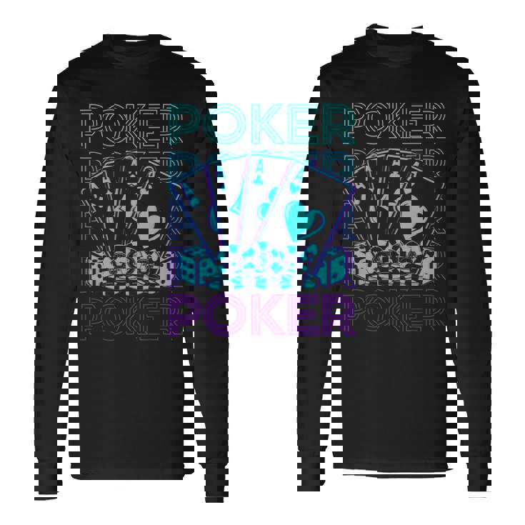 ポーカーレトロ 長袖Tシャツ