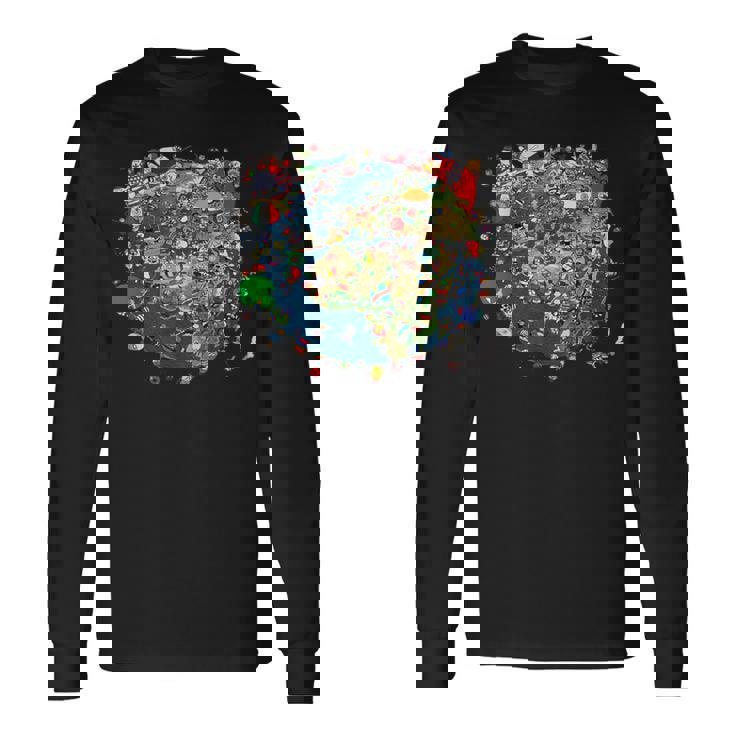 ポーランドボールワールド 長袖Tシャツ