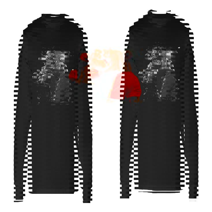 マイク・タイソン フランク・ブルーノ ヘビー級選手権ファイト 1989 長袖Tシャツ